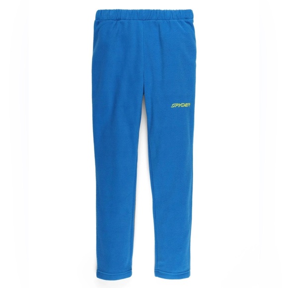 Spyder Kids Unisex Speed Fleece Cobalt Blue Pants - Size 7 - Picture 11 of 13